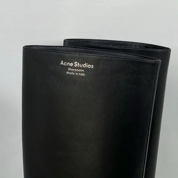 Acne Studios Bezither Leather Knee-High Boots size 37 - Picture 9 of 16